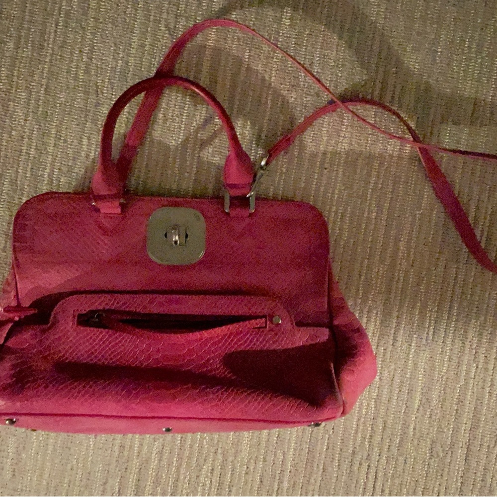 Longchamp Gatsby Python Embossed Leather Handbag - image 2